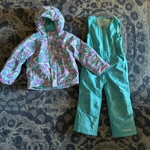 Columbia Kids' Purple and Teal Floral Jacket